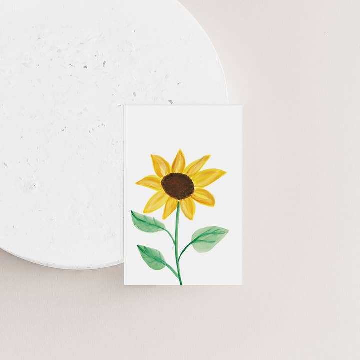 Gift card: Sunflower | eco-friendly for wholesale by Grafiquelien