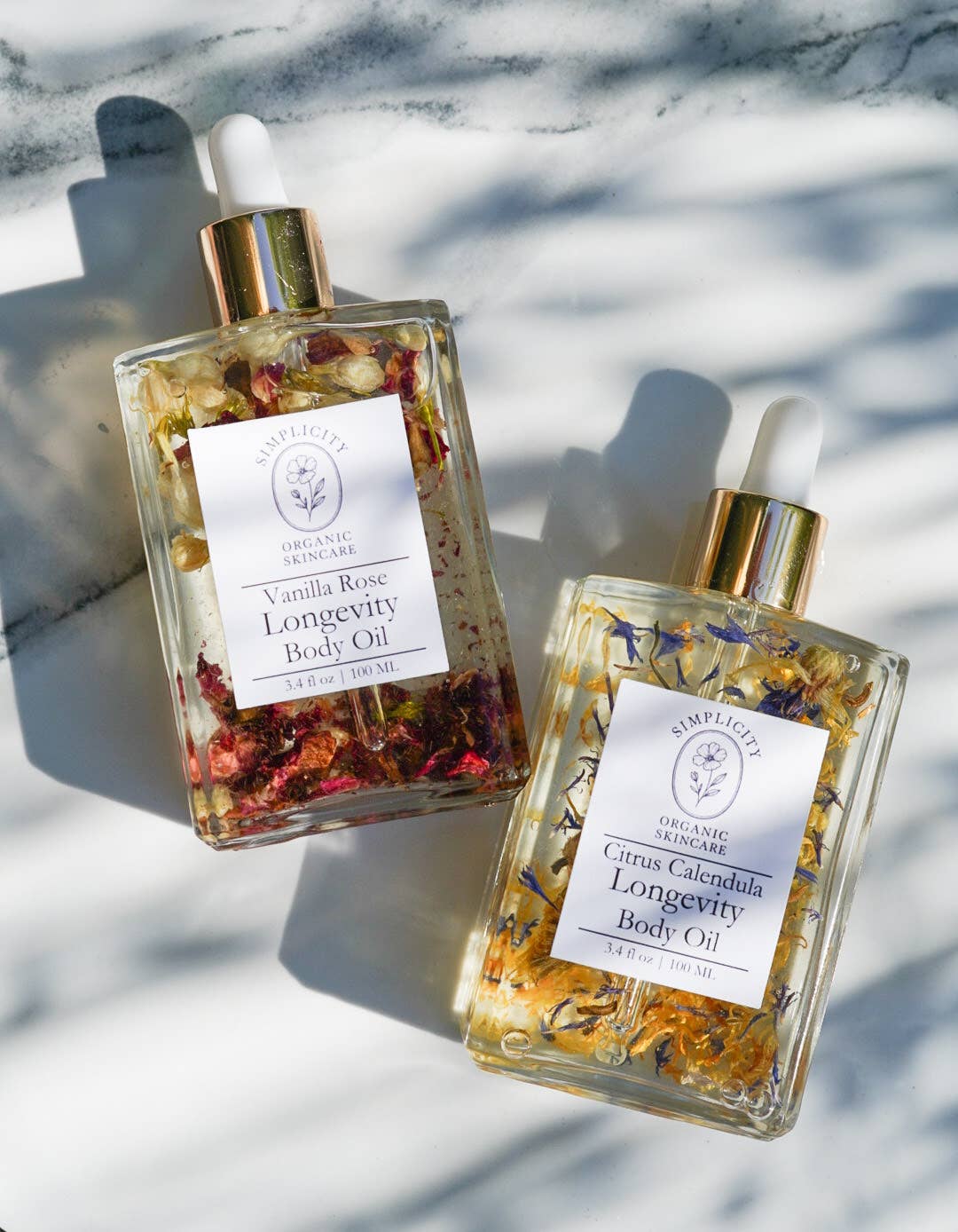 Simplicity Organic Skincare - Wholesale Bath/Body Oil - Citrus Calendula Longevity Body Oil2