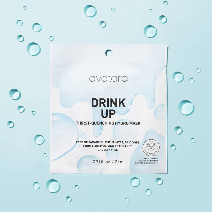 Avatara - Wholesale Skincare Face Mask - Drink Up Hydrating Sheet Mask Single