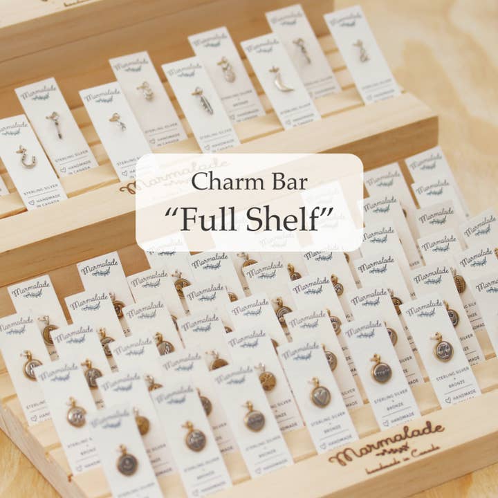 The "Full Shelf" Charm Bar for wholesale by Marmalade Jewellery