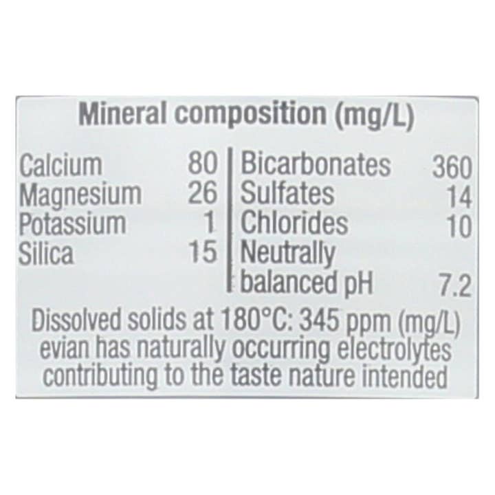 Everyday Supply Co - Wholesale Flavored/Infused Water (Non-Carbonated) - Evian Natural Spring Water - 12 Pack, 50.7 Fl Oz Bottles1