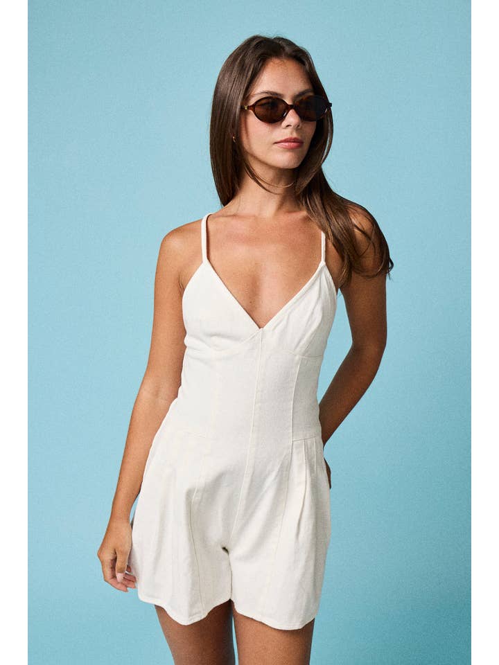 Papermoon - Wholesale Romper - Women's - PR50189 - Kailee Denim Romper
2