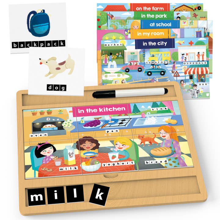 Headu - Wholesale Wood Toy - Kids - First Writing Encyclopedia Montessori - Preschool Toy