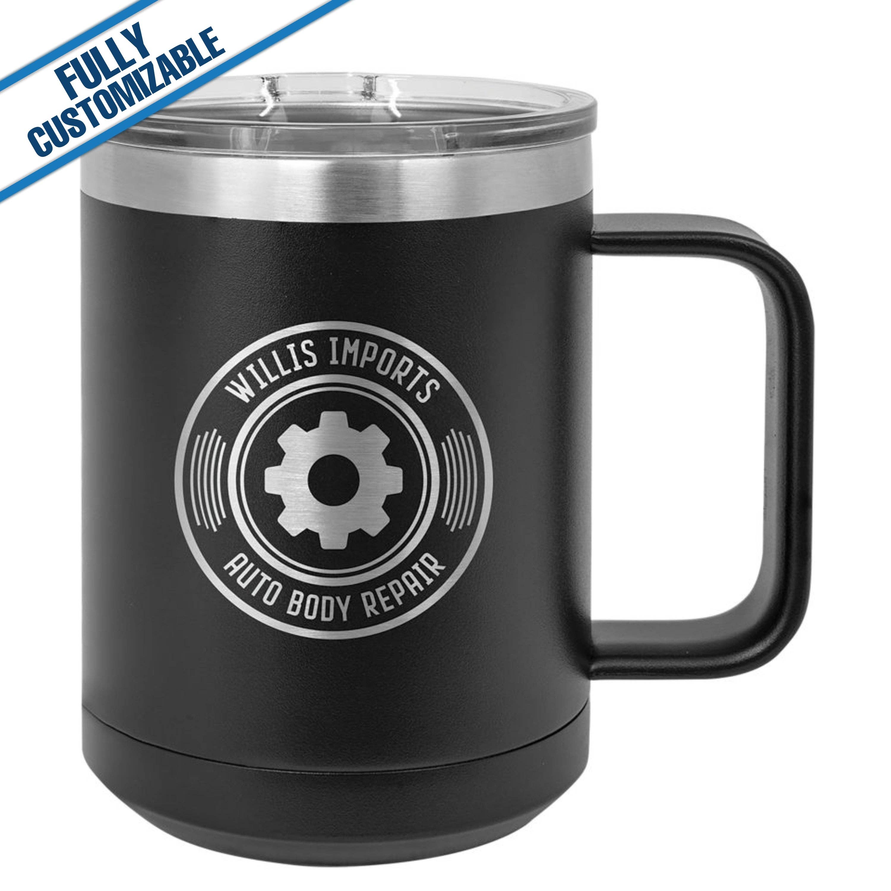 GiftWorksPlus - Vente Gourde/bouteille isotherme - 15 oz. Mug de voyage gravé entièrement personnalisable1