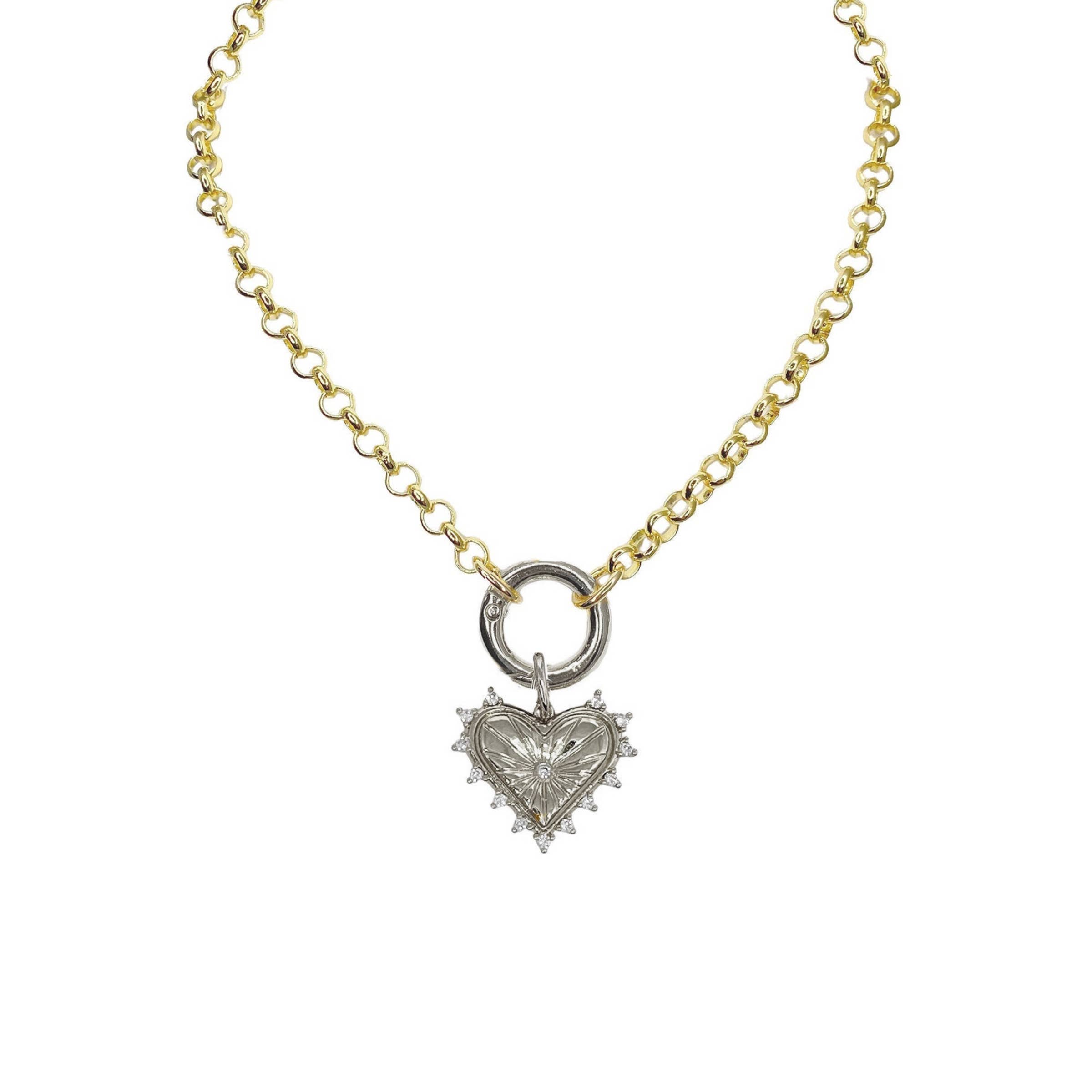 Love, Lisa - Vendita all'ingrosso Collane a catena e maglie - Collana con ciondolo a moschettone Stacie, 17"1