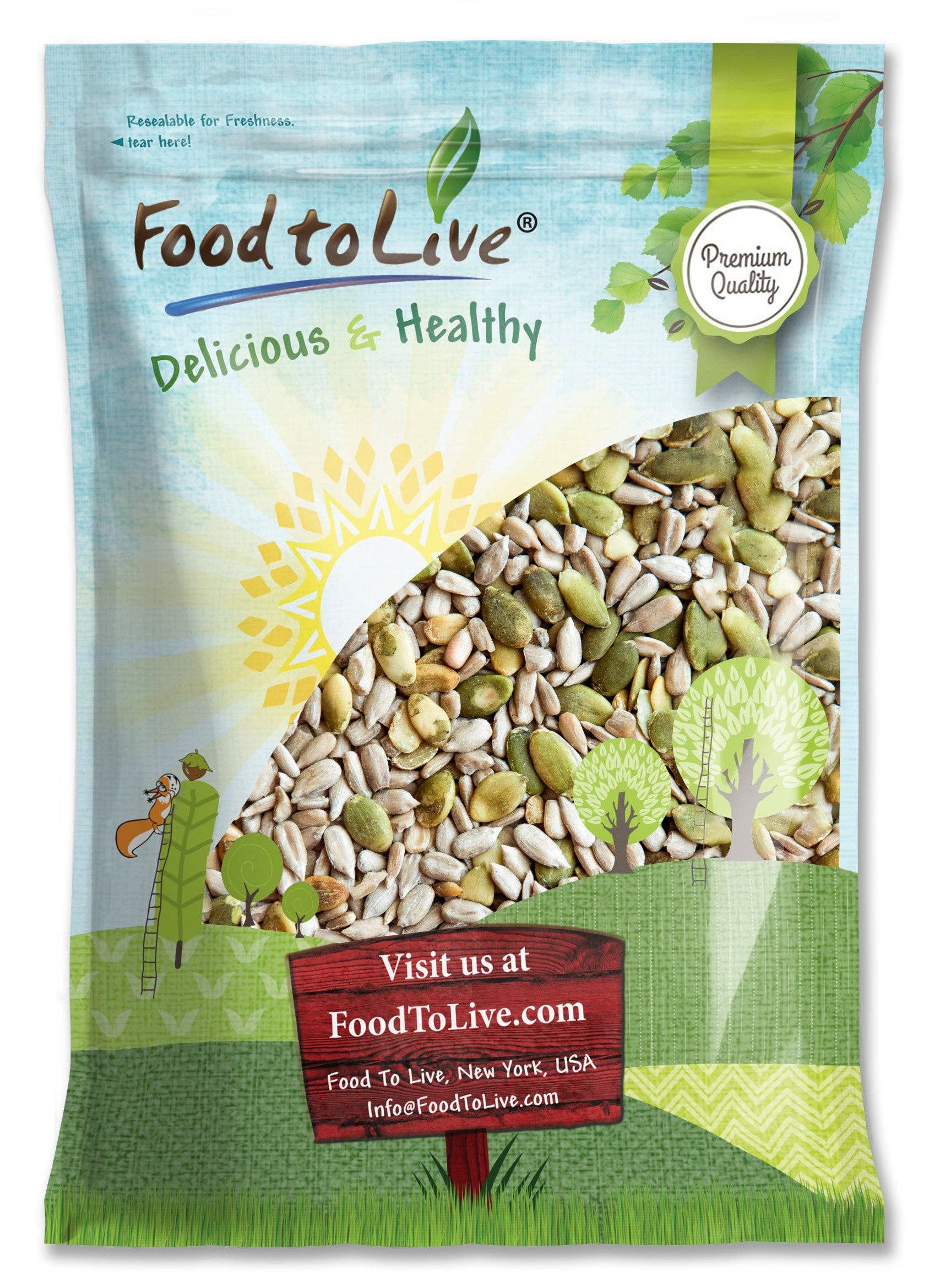 Food To Live - Wholesale Seeds/Kernels - Organic Sprouted Sunflower and Pumpkin Seed Mix with Himalayan Salt - by Food to Live8