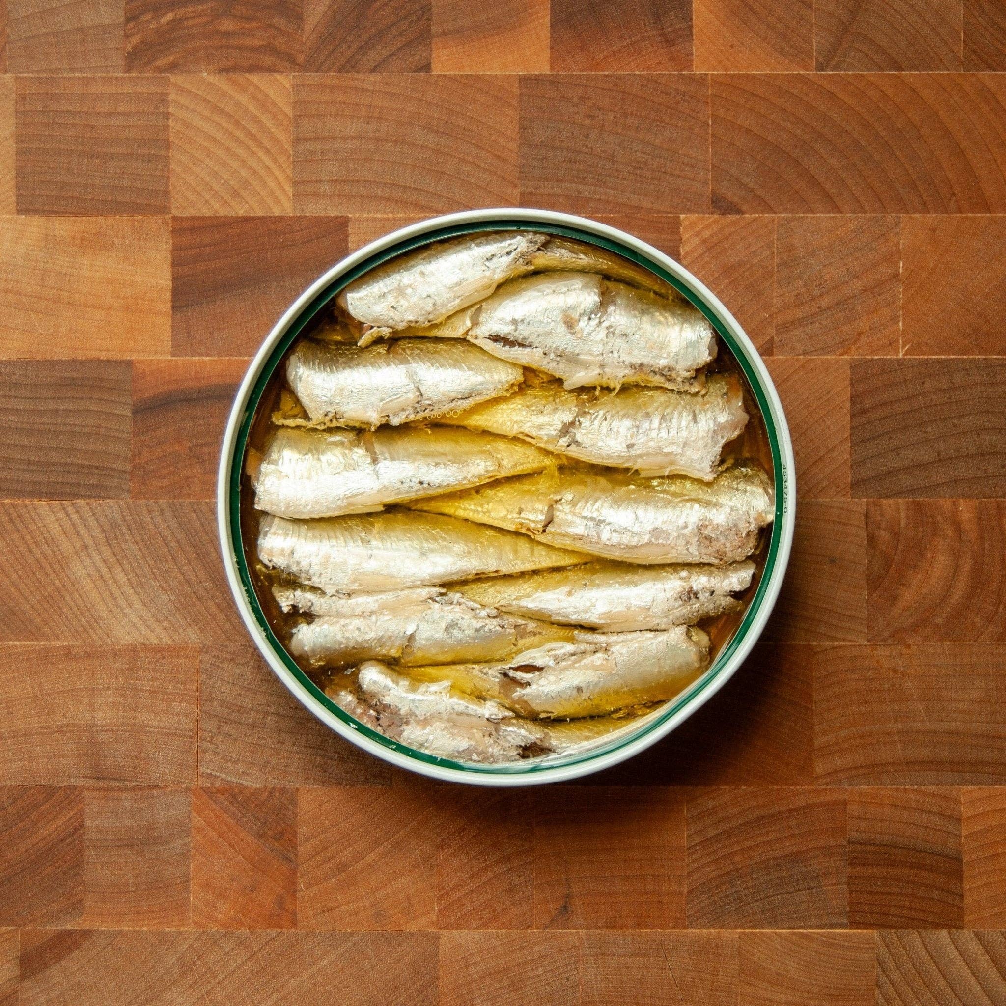 FishNook Tinned Seafood Co. - Wholesale Tinned Fish - La Curiosa Small Sardines w/ Padron in Olive Oil, 4.2oz2