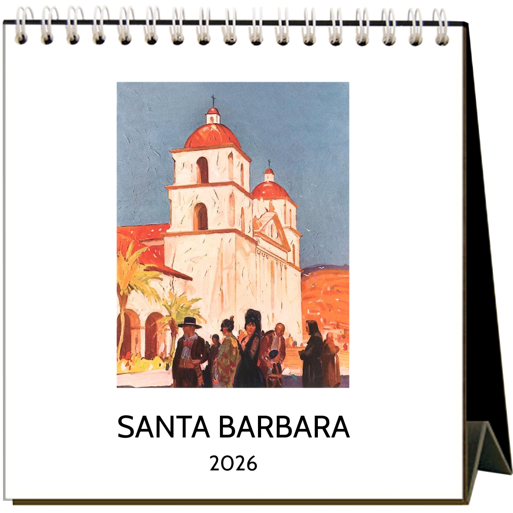Found Image Press - Wholesale Calendar - Santa Barbara 2026 Desk Calendar0