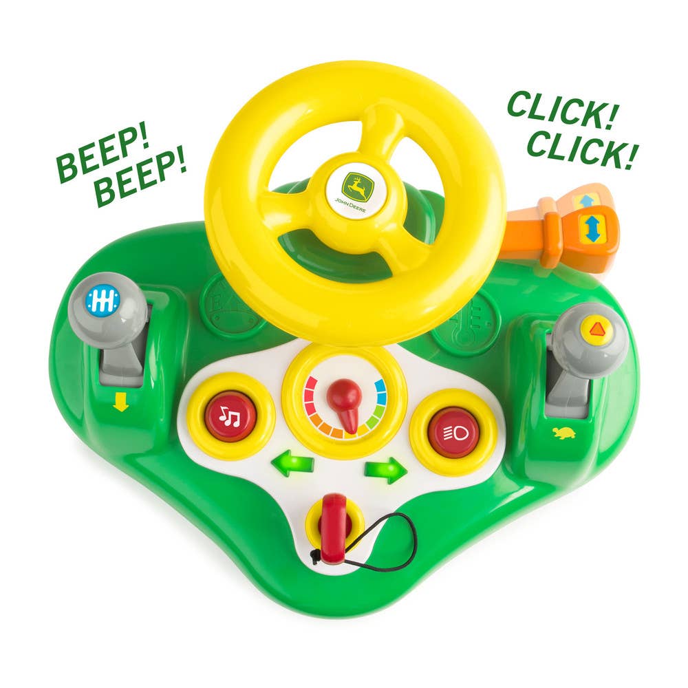 TOMY - Wholesale Classic Toy - Kids - TOMY John Deere Busy Driver Kids Toy Steering Wheel4