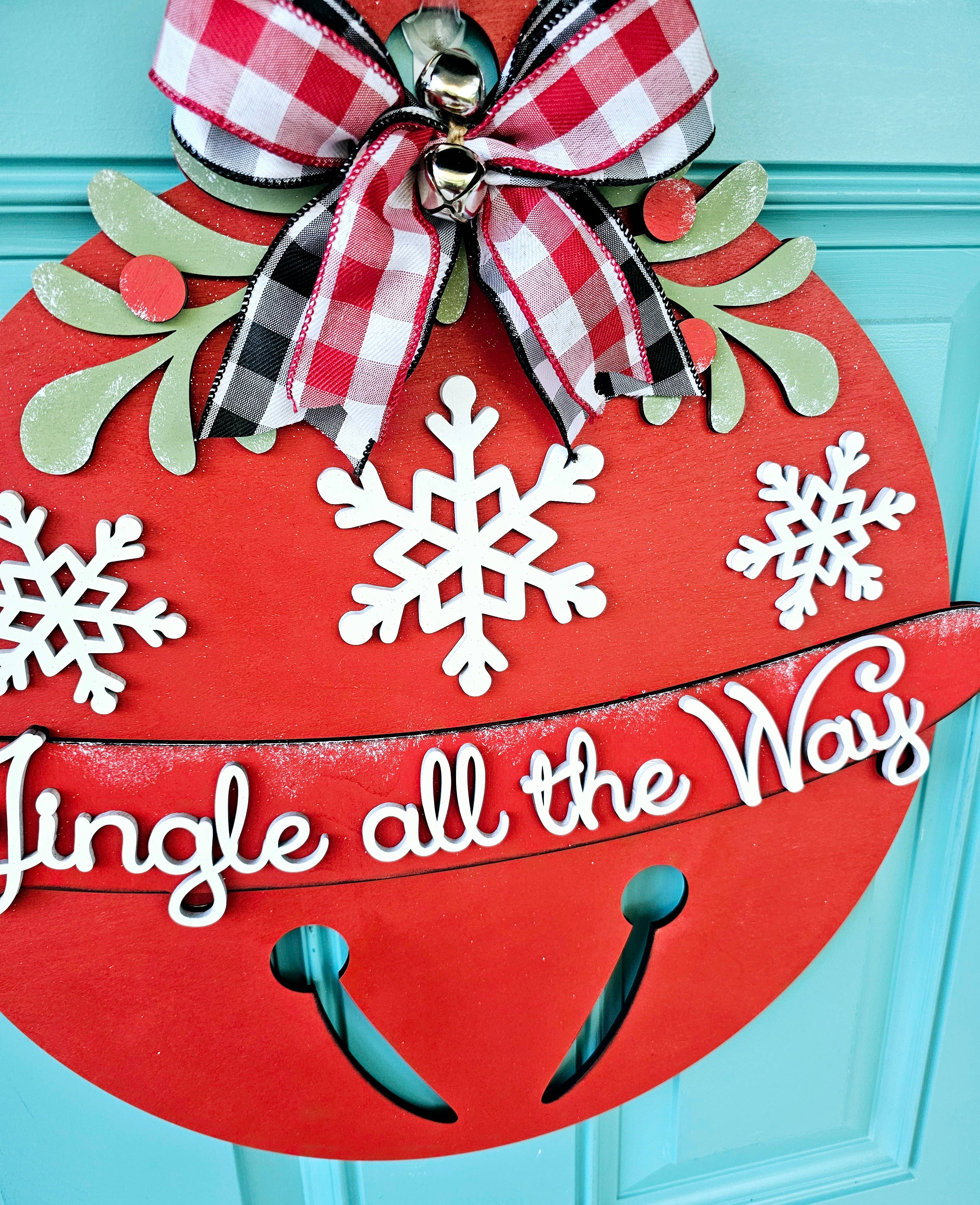 Teal Moon Creations - Wholesale DIY Craft Kit - DIY Jingle Bell Door Hanger2