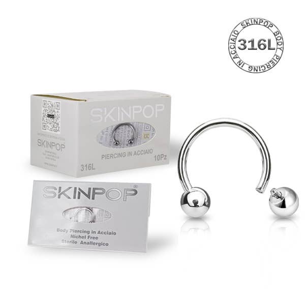 SKINPOP - Wholesale Single Earring - STERILE CIRCULAR BARBELL PIERCING FOR FIRST APPLICATION2