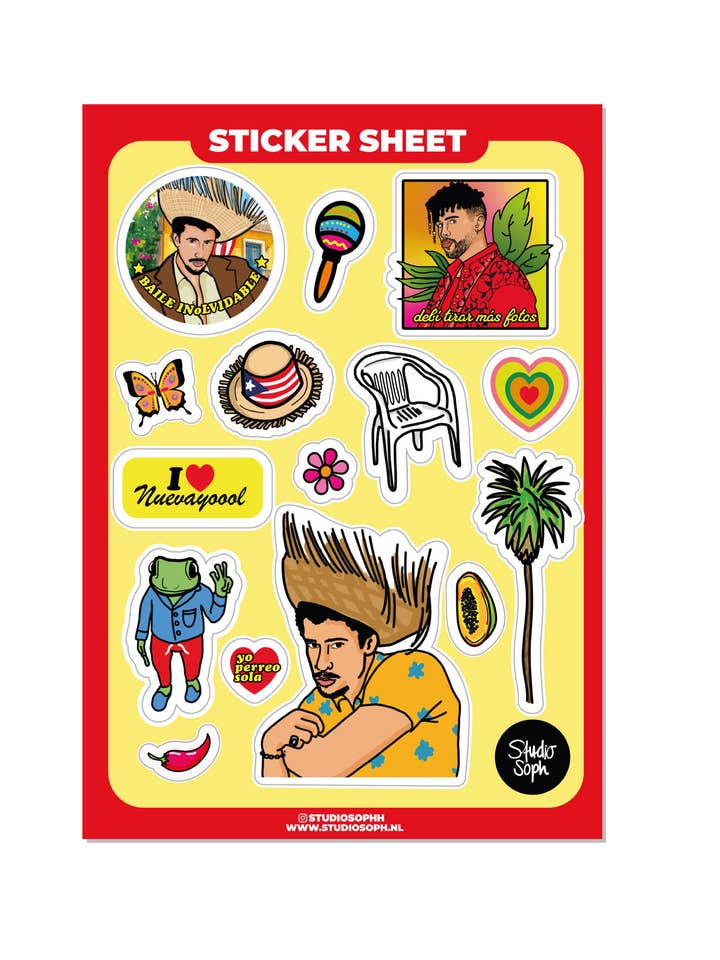 Bebesota A5 Sticker Sheet for wholesale by Studio Soph (We Pay Your Import Fees - We Ship DDP)