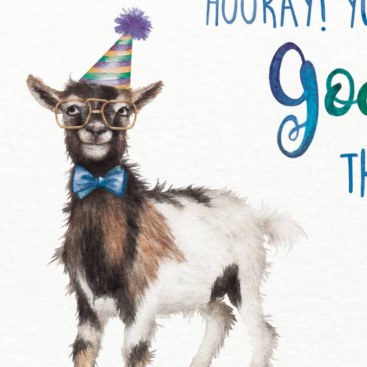 Citrus Bunn - Wholesale Congratulations Card - Goat the Job - Congratulations Pun Funny Greetings Card
