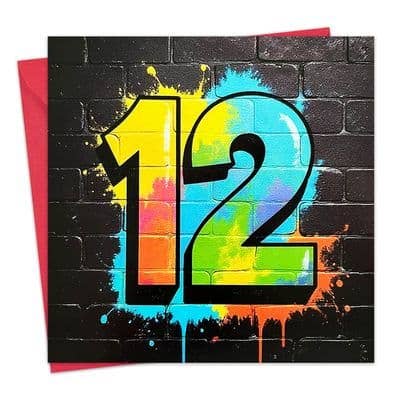 Age 12 Graffiti Style for wholesale by Twizler Ltd