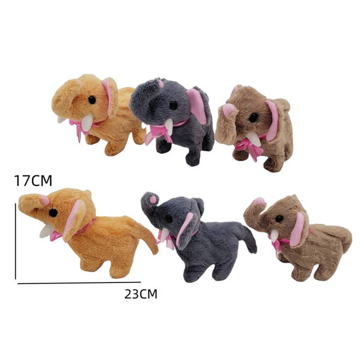 Deluxe Import Trading – Großhandel Spielzeugset – Kinder – Elefant b/o Laufspielzeug 3 Sorten