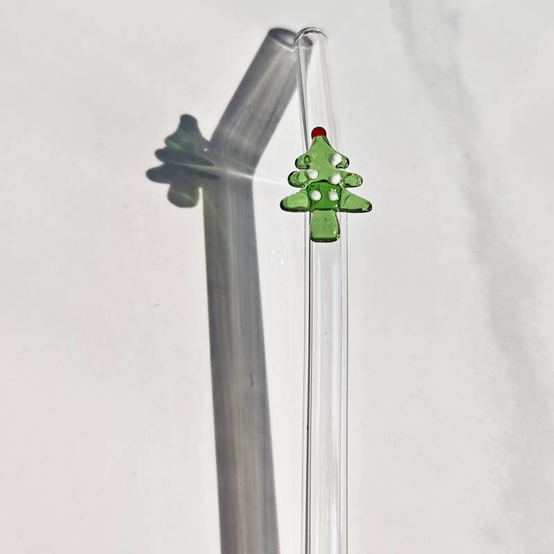 IVORE.GROUP (We cover All Import duty) - Wholesale Drinking Straw - Christmas Borosilicate Glass Straw | Reusable Drink Straw2