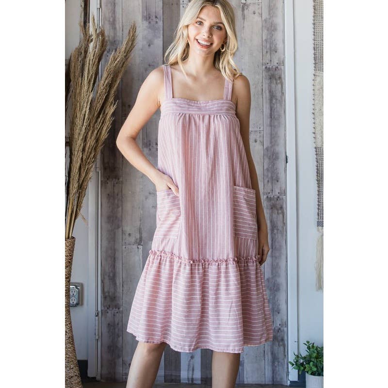 Veveret - Wholesale Jurk - Dames - Gestreepte zomerjurkje10