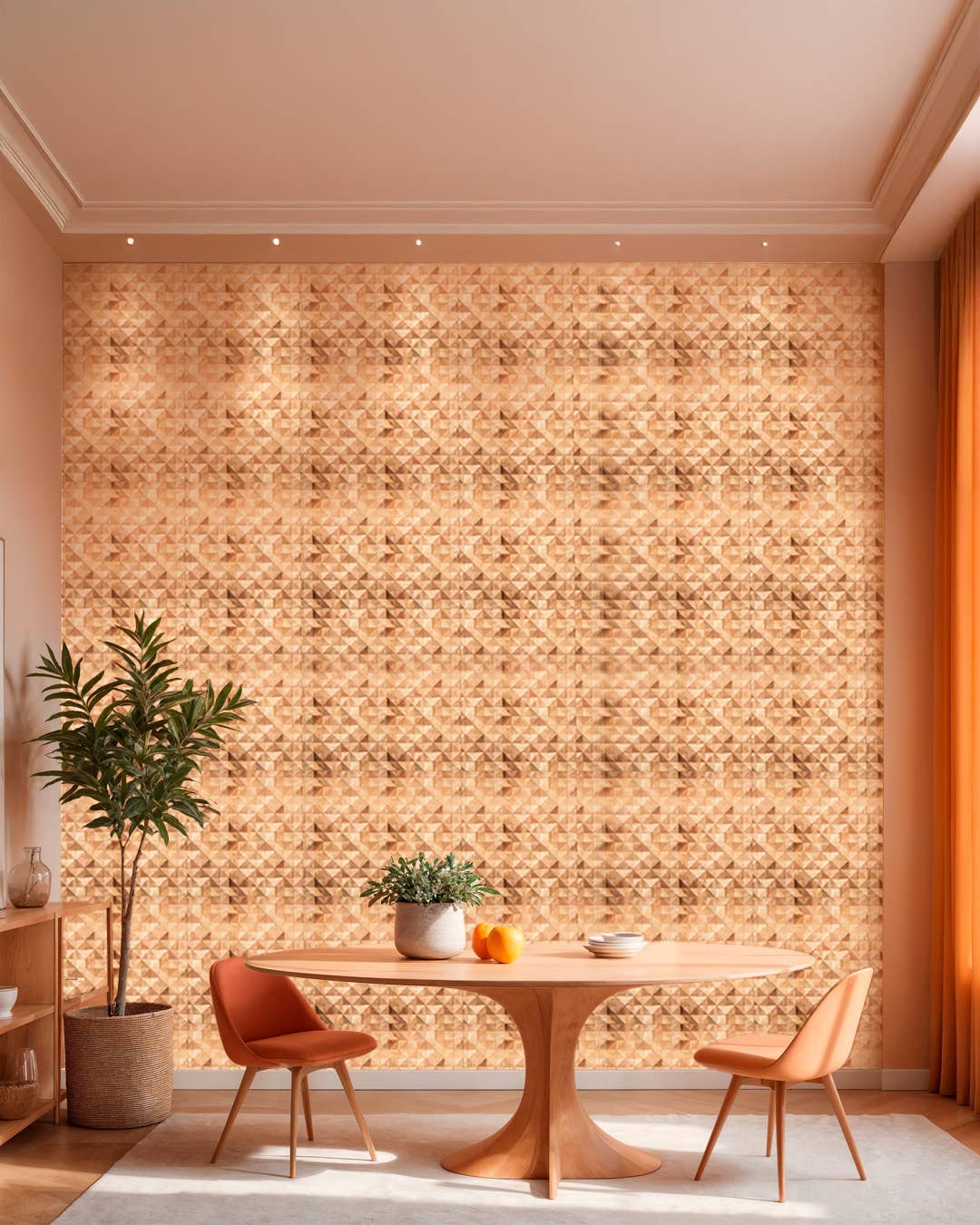 Java Creations - Vendita all'ingrosso Pannelli decorativi - Pannelli da Parete a Piramide in Teak (4 pannelli, 1,44 mq per scatola)14