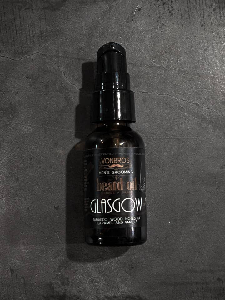 Glasgow Beard Oil for wholesale by VONBROS Men’s Grooming