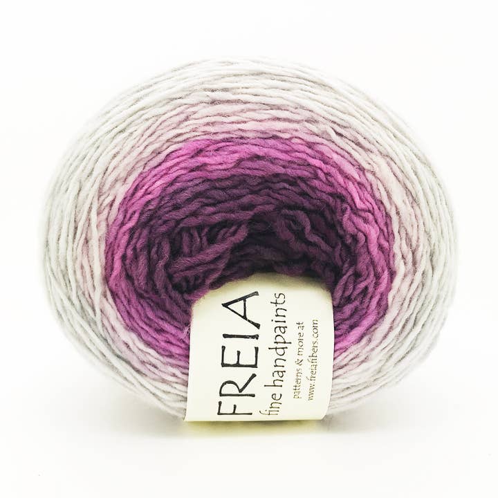 Orchid Merino Fingering Shawl Ball for wholesale by Freia Fine Handpaint Yarns