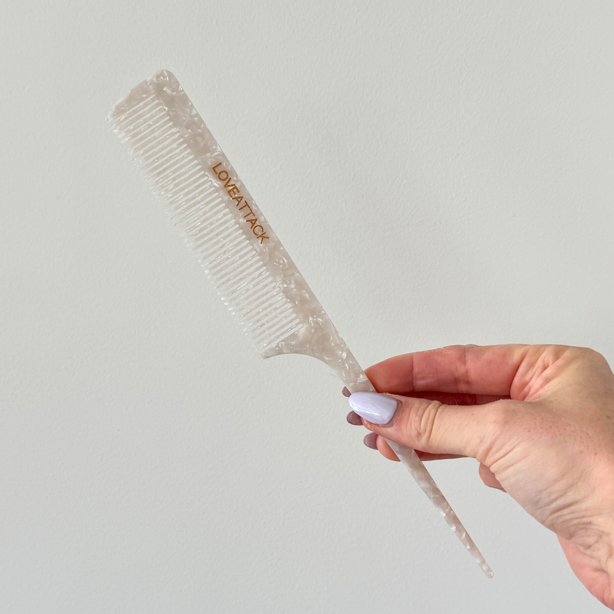 Love Attack - Wholesale Hair Brush/Comb - Cellulose Acetate Tail Hair Combs0