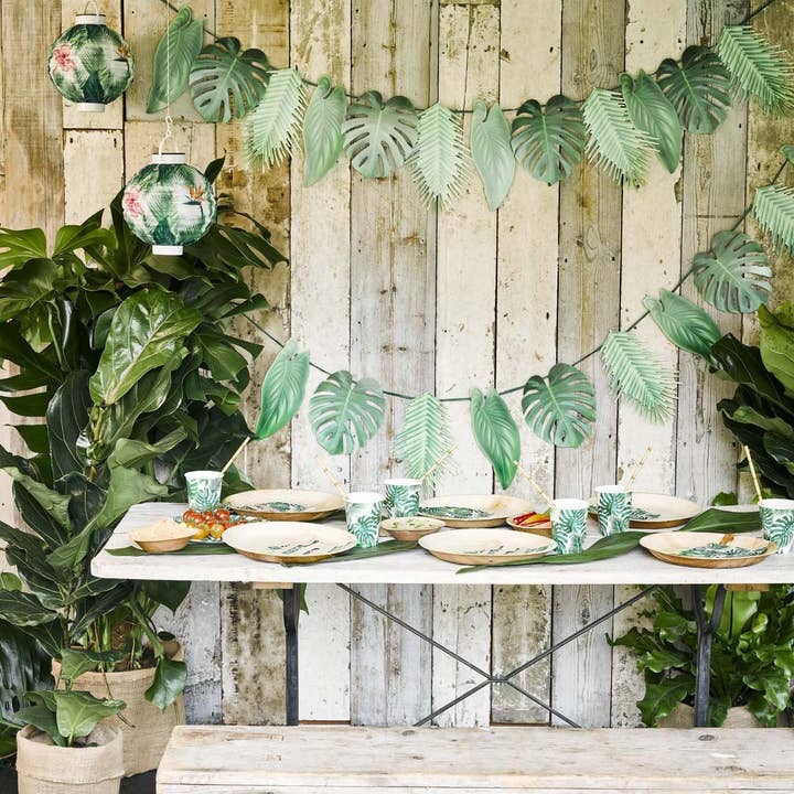 Talking Tables USA - Wholesale Bunting/Garland - Palm Leaf Garland - 2.6m | Summer Party |3