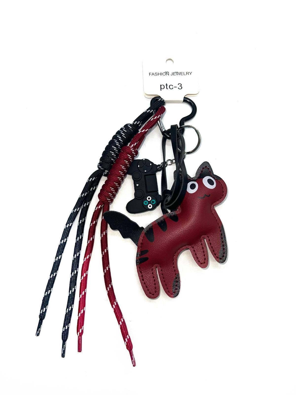 LINETA - Wholesale Keychain - Women's - PTC-3 Trendy keychain with cat pattern1