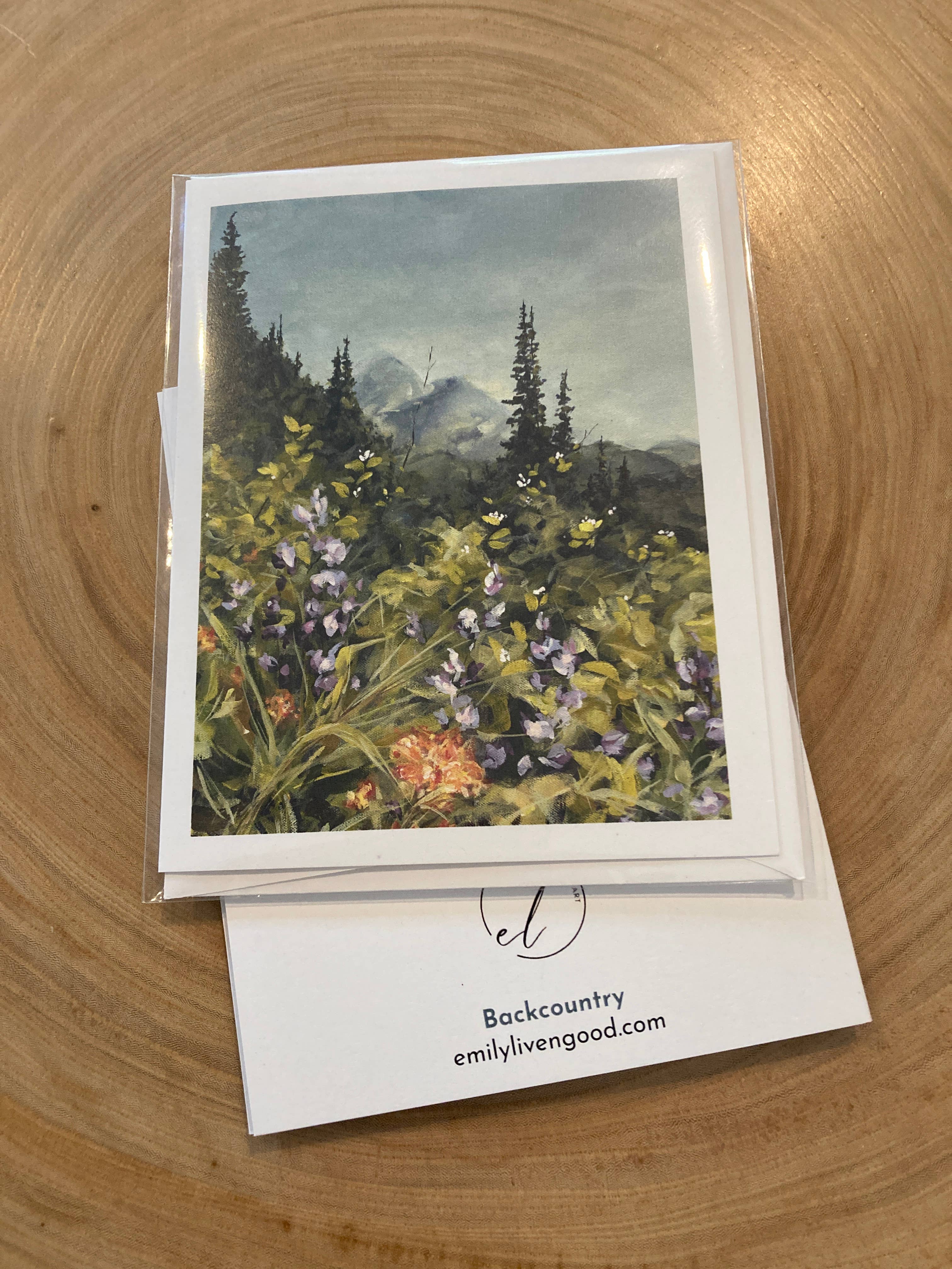 Emily Livengood Art - Wholesale Everyday Greeting Card - Backcountry Greeting Card0