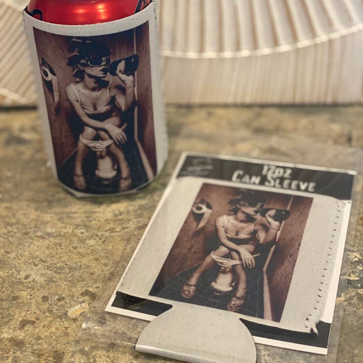 "Party in the Potty" Neoprene Can Sleeve for wholesale by Crooked Halo