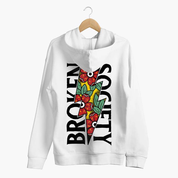 Flower Power hættetrøje (Unisex) for engroshandel hos Broken Society