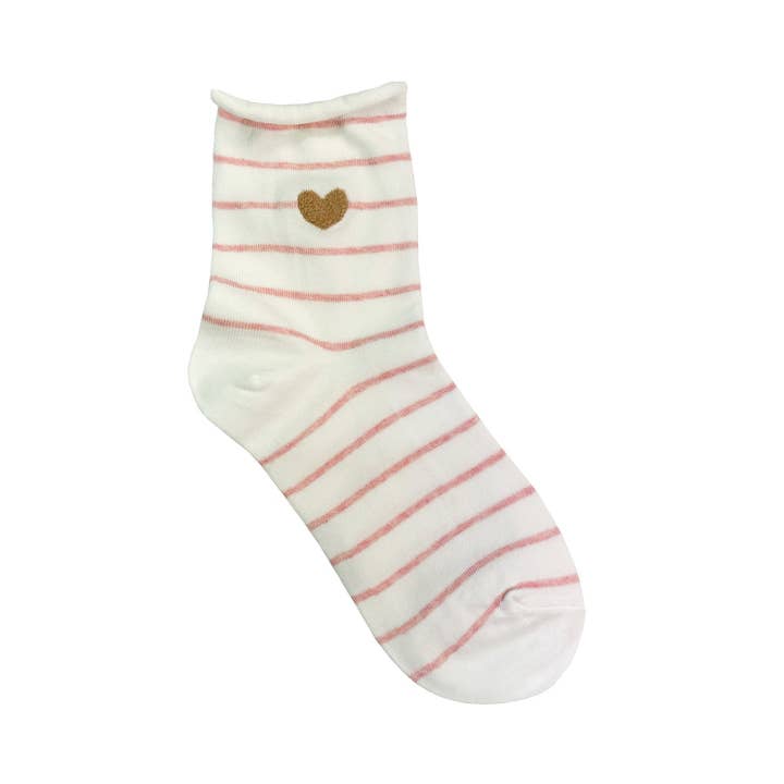 7DAYSSOCKS - Wholesale Socks - Women's - Women's Crew Rolling Heart Socks