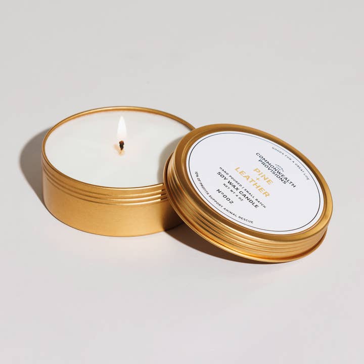 Resor ljus - furu + läder för wholesale av Commonwealth Provisions
