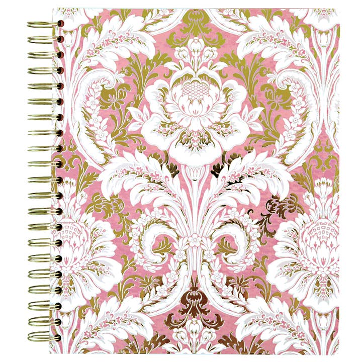 Pink Damask Spiral Notebook for wholesale by Anna Griffin Inc