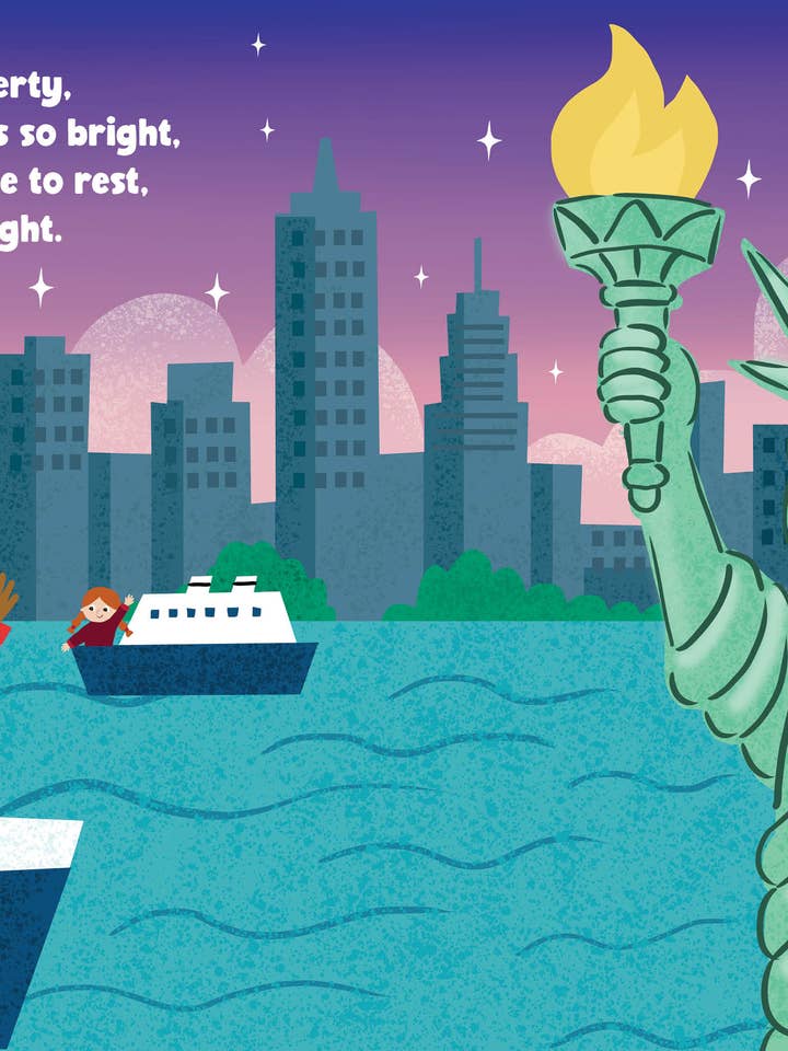 Goodnight America 7x7 for wholesale by Taffy Tales Inc.