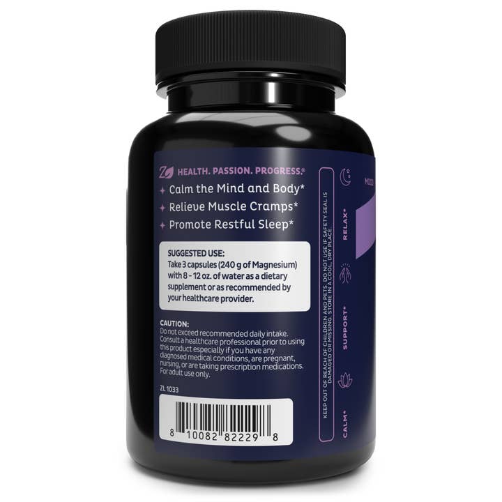 Zeal Naturals - Wholesale Oral Supplement/Vitamin - Zeal Premium Chelated Magnesium Glycinate (240mg | 135 Capsules)