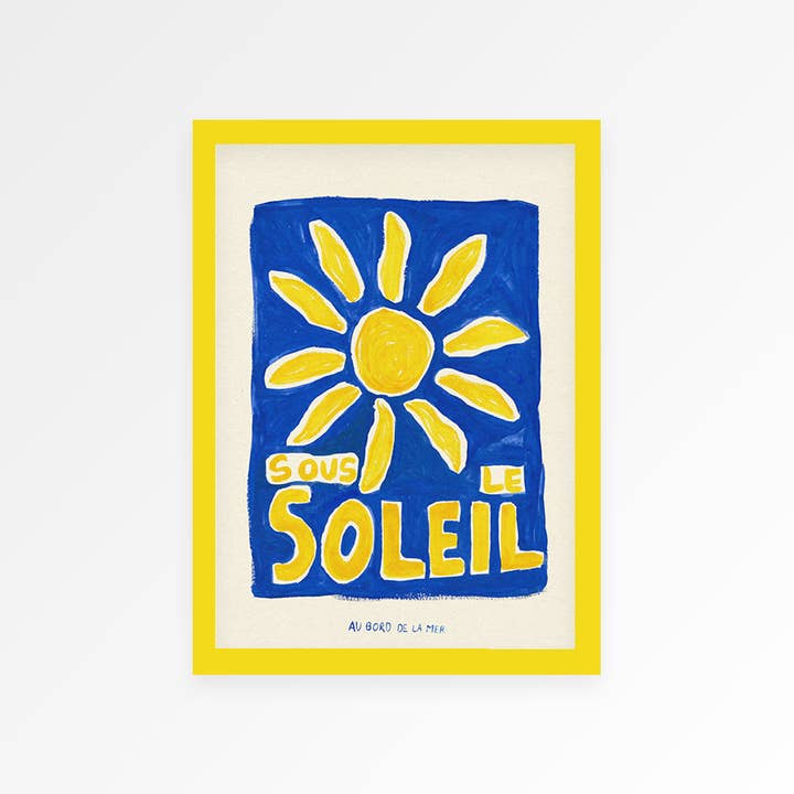 Proper Good – wholesale Art print – Sous Le Soleil Hand Painted Print5