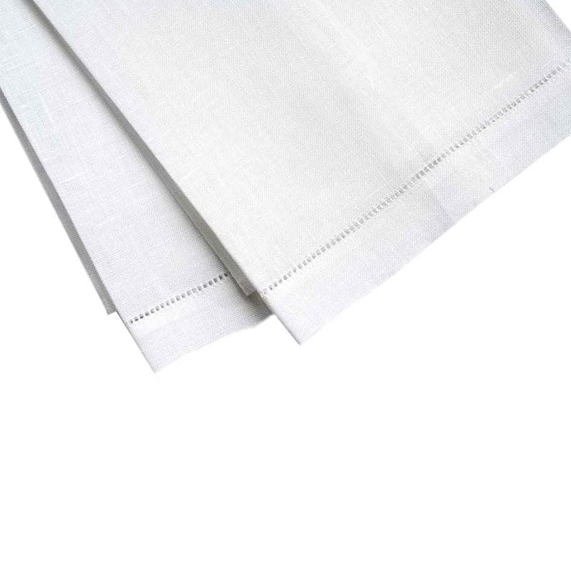 Garden Folly Fine Linens - Wholesale Hand Towel - Quintessential Linen Hemstitch Guest Towel2