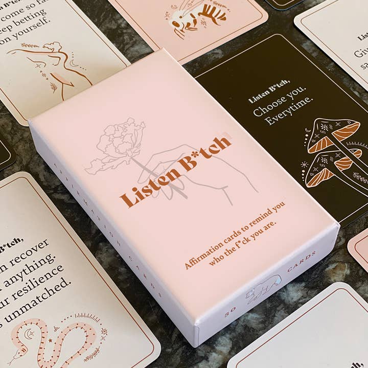Listen Bitch - Wholesale Tarot Cards - Listen Bitch Affirmation Cards