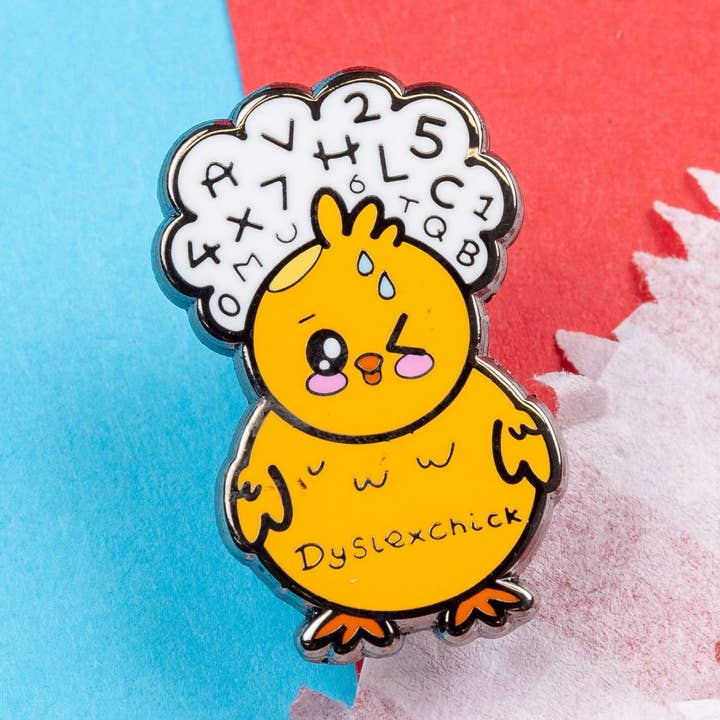 Innabox Ltd - Wholesale Lapel Pin/Button - Dyslexchick Enamel Pin - Dyslexia