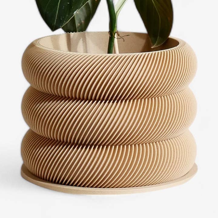 Tekstureret træplantekasse - BUBBLES for engroshandel hos MINIMUM DESIGN