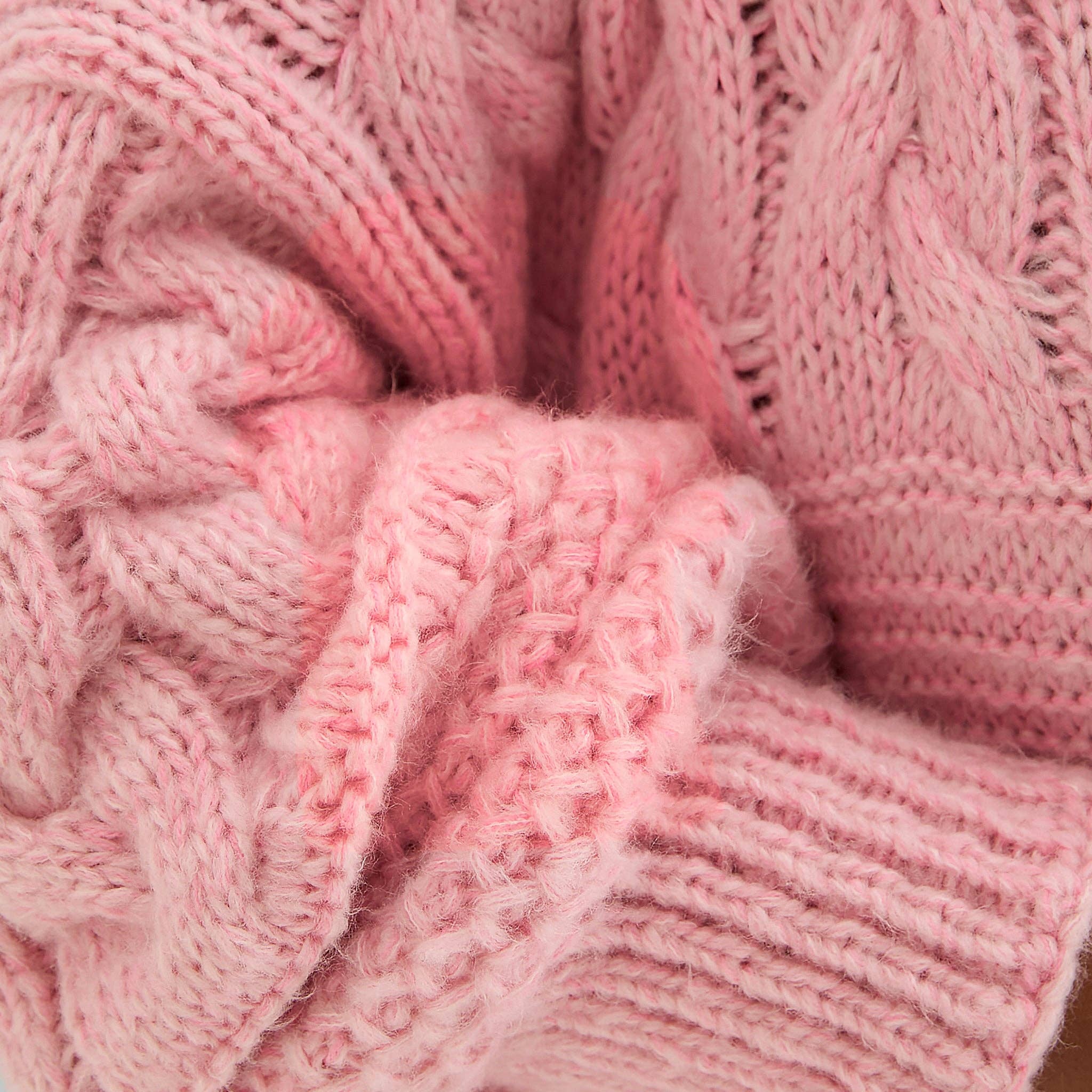 Cara & The Sky - Wholesale Cardigan - Women's - Alex Balloon Sleeve Cable Maxi Cardigan - Pink6