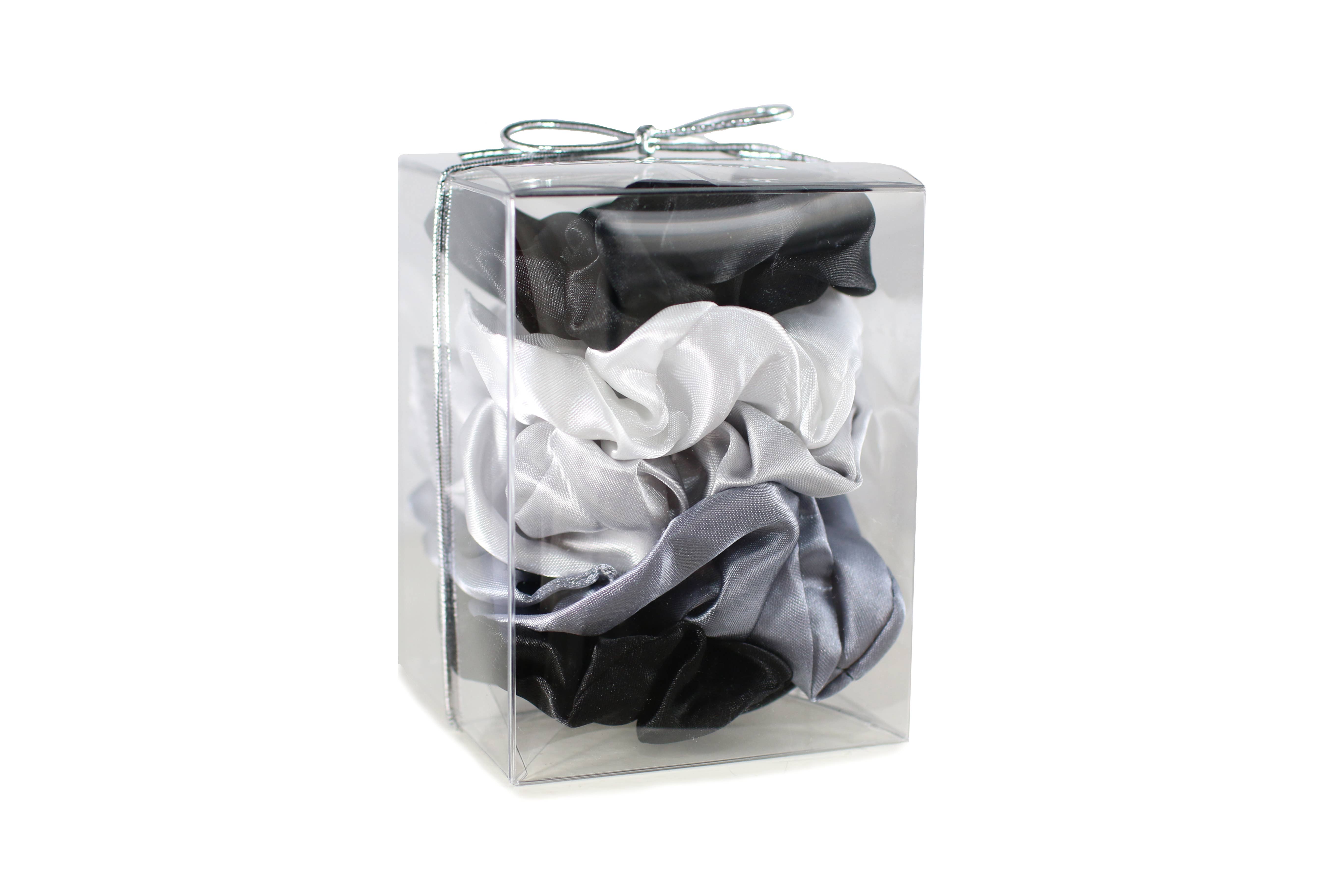 Morning Glamour - Wholesale Scrunchie - Women's - Gift Set 5PK Satin Hair Scrunchies - Satin Scrunchies11