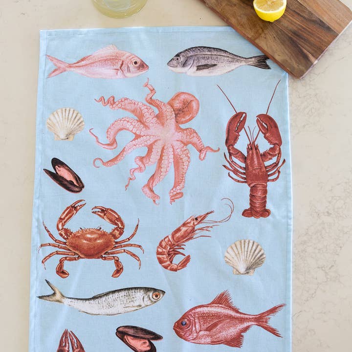 Allgifts Australia - Wholesale Tea towel - Tea Towel - Fisherman's Basket1