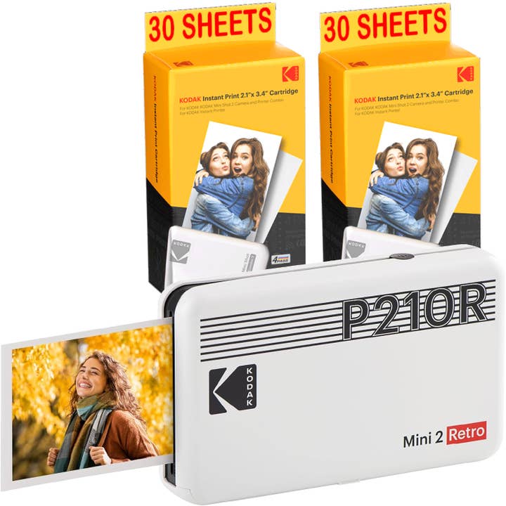 KODAK Pack Mini Printer P210 Retro2 + Cartridge and Paper for wholesale by GT COMPANY