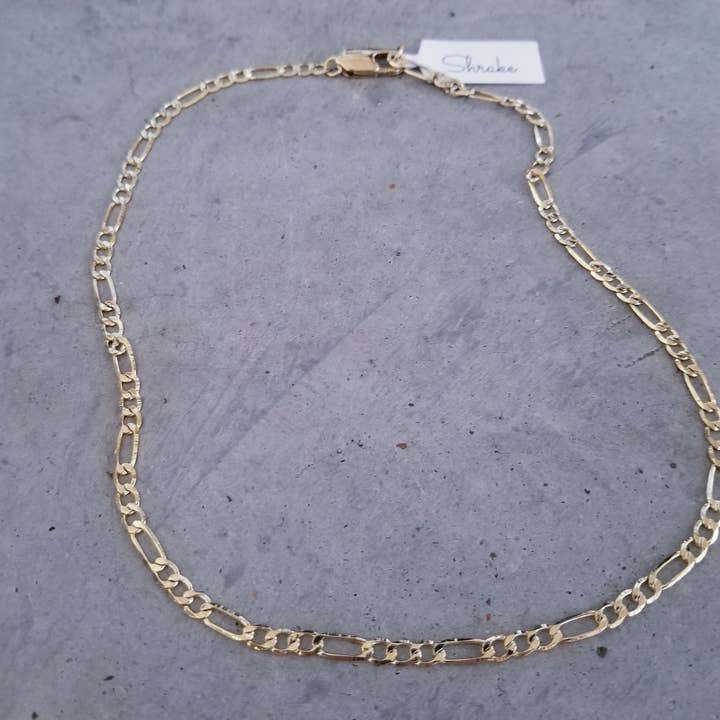 Frankie's Classic Figaro Necklace - Gold or Silver for wholesale by Shrake Culture