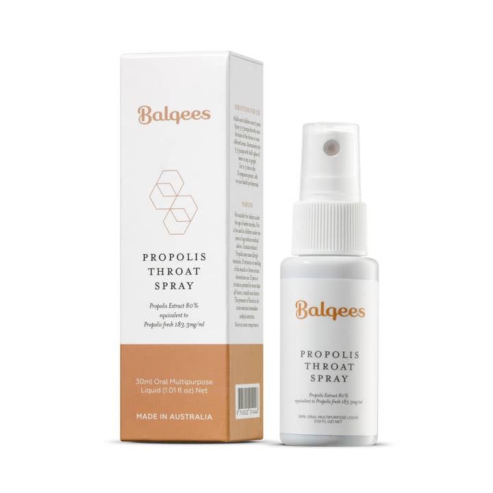 Propolis Throat Spray 30ml for wholesale by Balqees Raw Honey