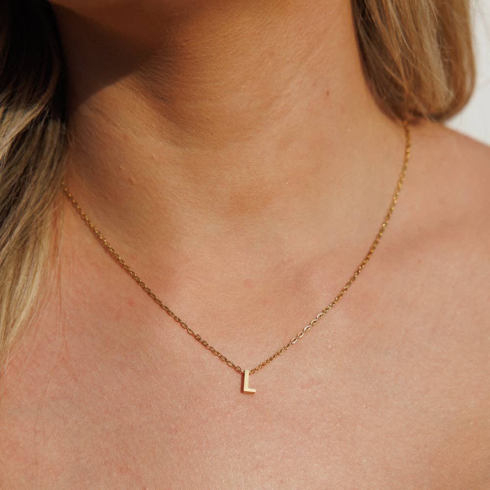 Silk oil of Morocco – Großhandel Kette mit Anhänger/Charm – Initiale Halskette | Amici by Ella12