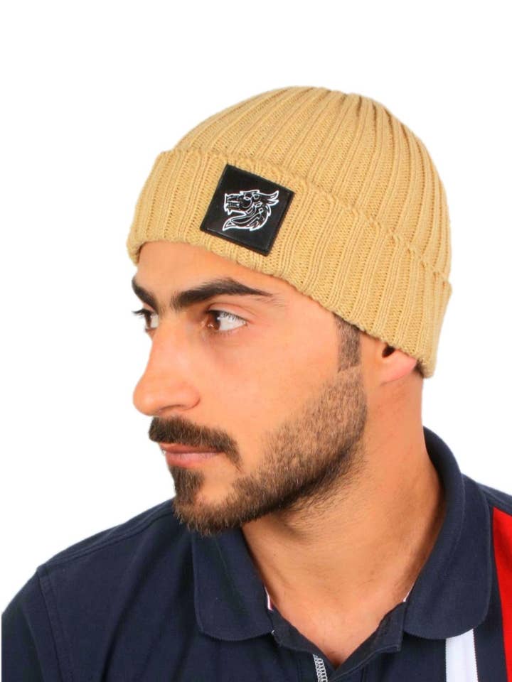 Bonnet Fisherman Box Logo - Dark Tan pour la vente par Zein
