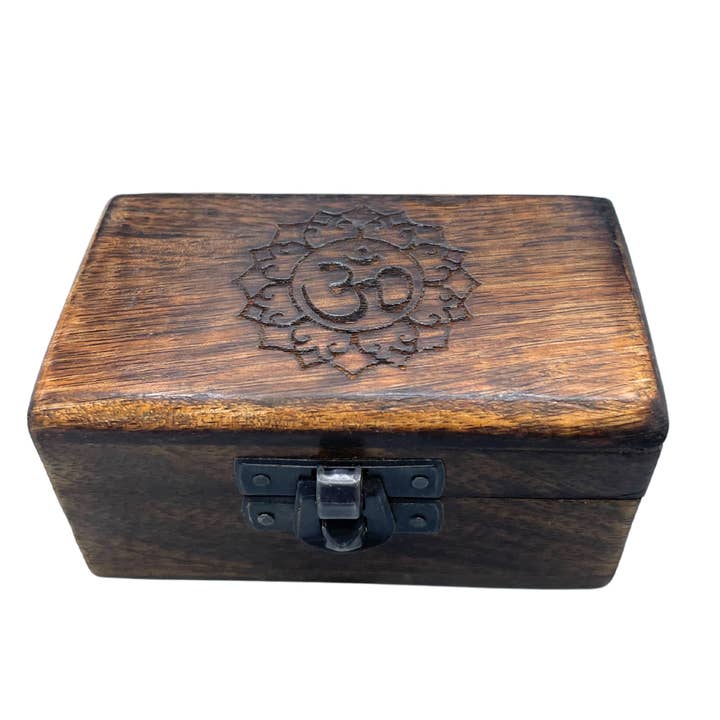 AWGifts Europe - Wholesale Decorative Box - Carved Designs - Wooden Pill Box - Assorted1