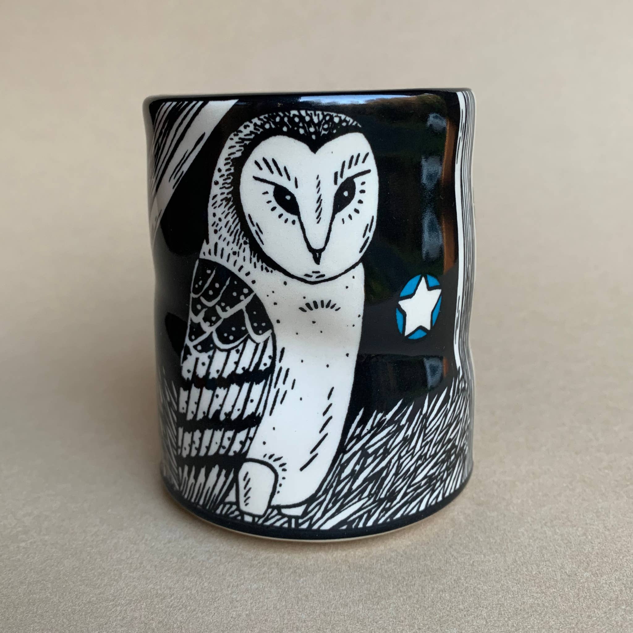 The Bowl Maker - Wholesale Coffee/Tea Cup - Lucky Barn Owl Cup - Large